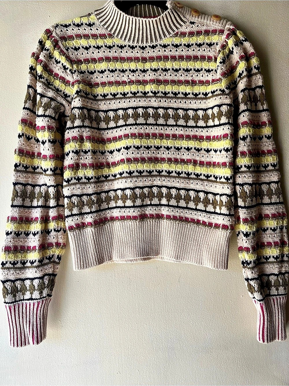 Scotch & Soda Fair Isle Crewneck Sweater Size Small